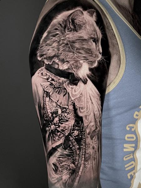 realistic black and grey