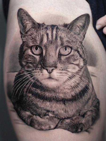 realistic black and grey